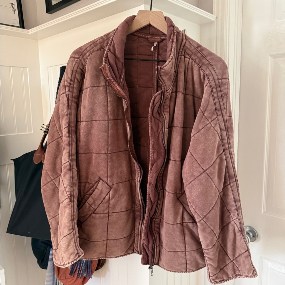 Free People Dolman Quilted Knit Jacket